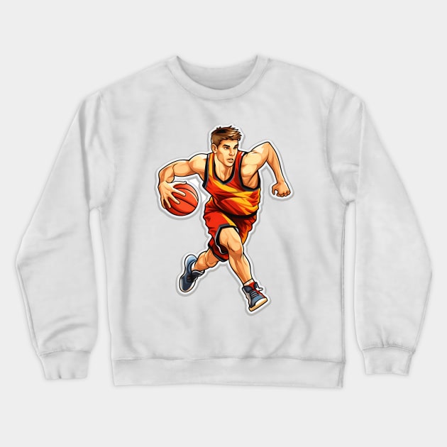 Basketball training equipment for dribbling skills Crewneck Sweatshirt by Printashopus